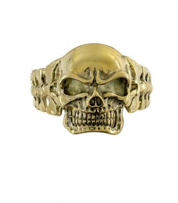 TETE DE MORT - BRACELET LAITON **DERNIERE PIECE