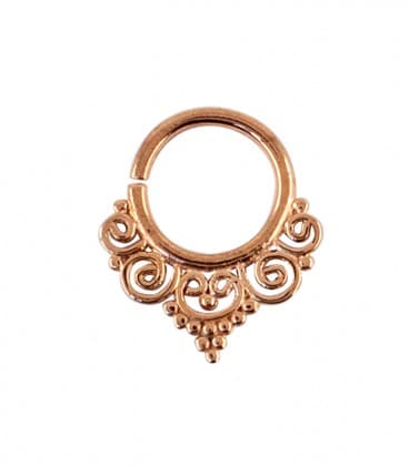 SEPTUM N° 64 - ARGENT PLAQUE OR ROSE - 1,2mm ***SOLDE !!