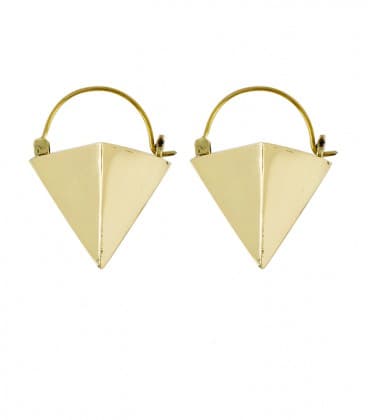 COLLECTION " ETHNIC GEOMETRIC"  by S.Hêches (Petit modele laiton)-VENDUES PAR PAIRE