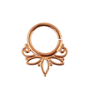 SEPTUM 67 - ARGENT PLAQUE OR ROSE - 1,2mm   ***SOLDE !!