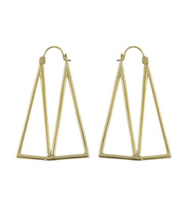 BOUCLES D'OREILLES DESIGN LAITON by S.HECHES