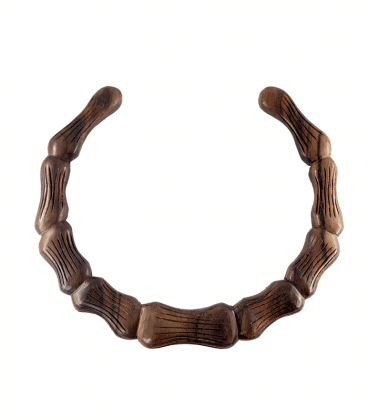 COLLIER BOIS DESIGN BAMBOO by S.HECHES (tailles  S  ou M ou  L)