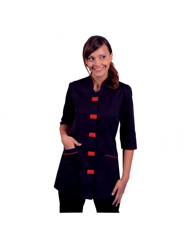 TUNIQUE LINETTE NOIR ROUGE T3