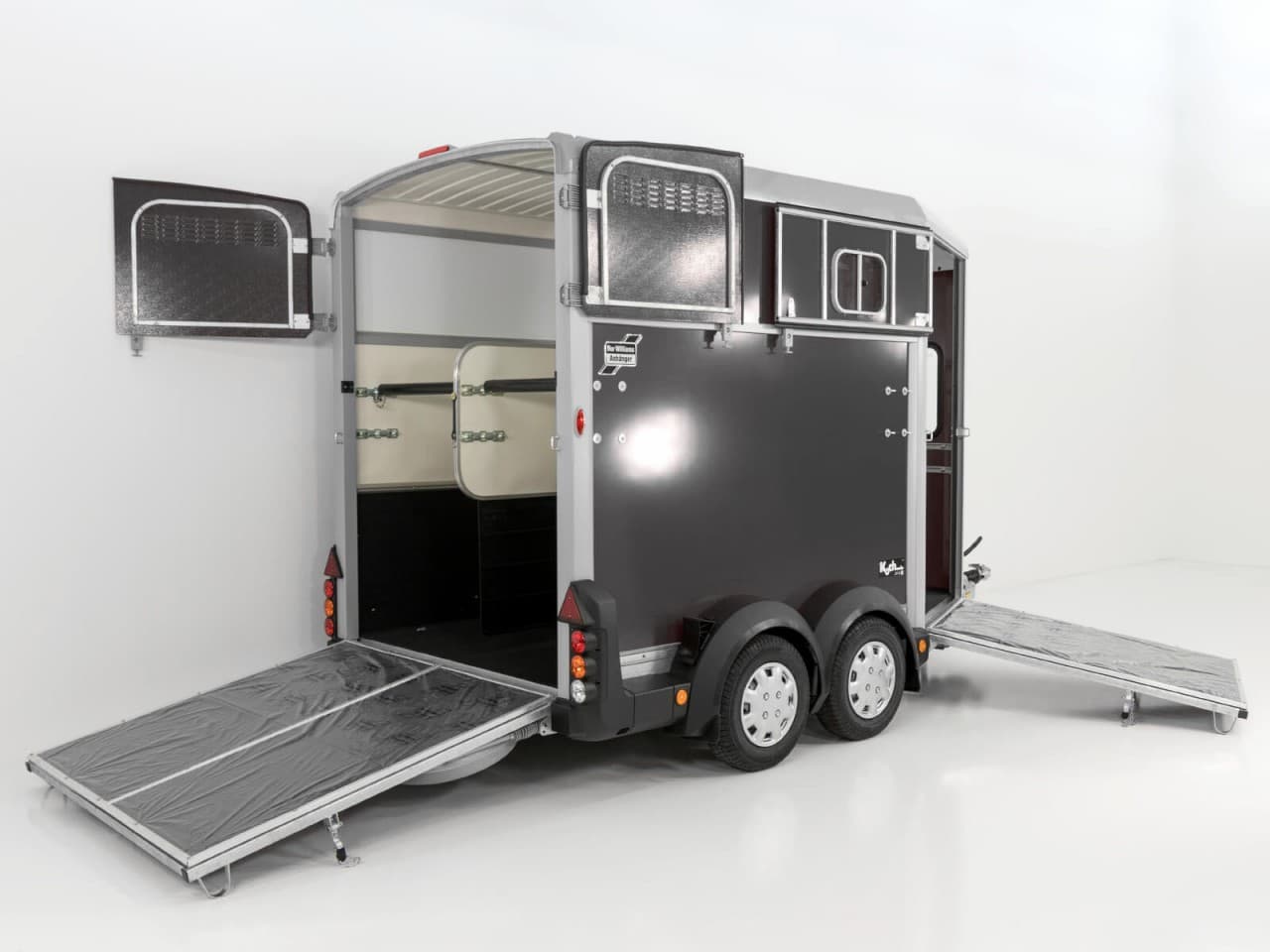 Ifor Williams Pferdeanhänger HB511|Heckklappen-Türkombination|anthrazit-Neu