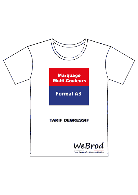 Marquage Multi-Couleurs Format A3