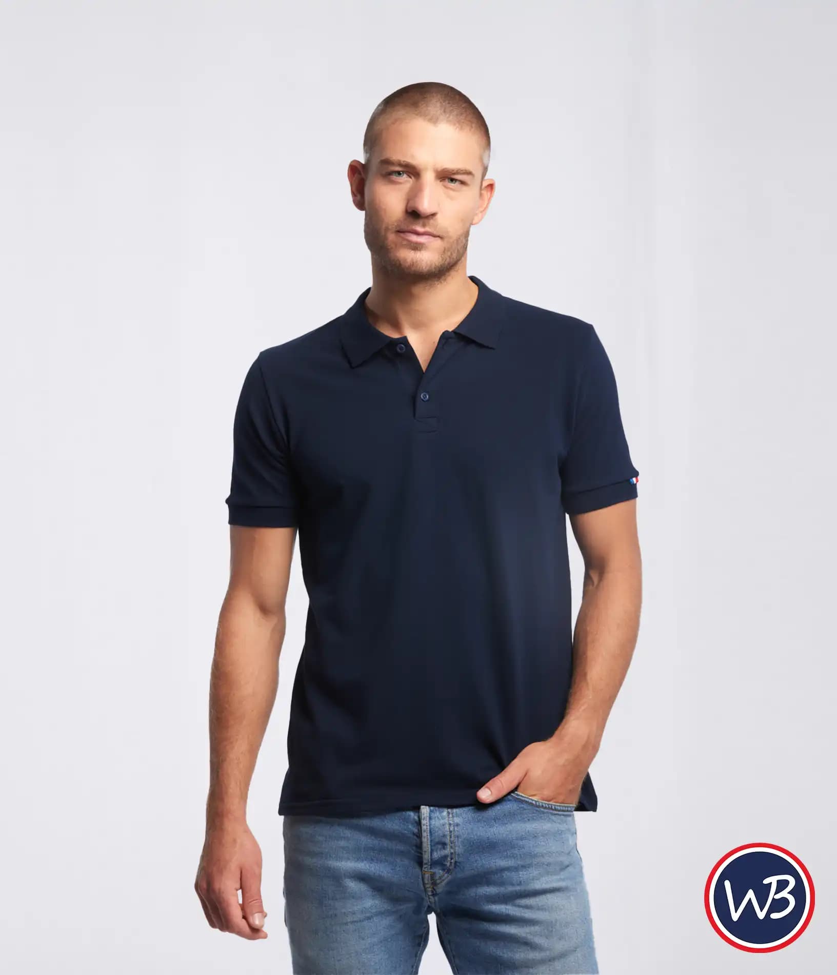 Polo Homme manches courtes Signature Made in France