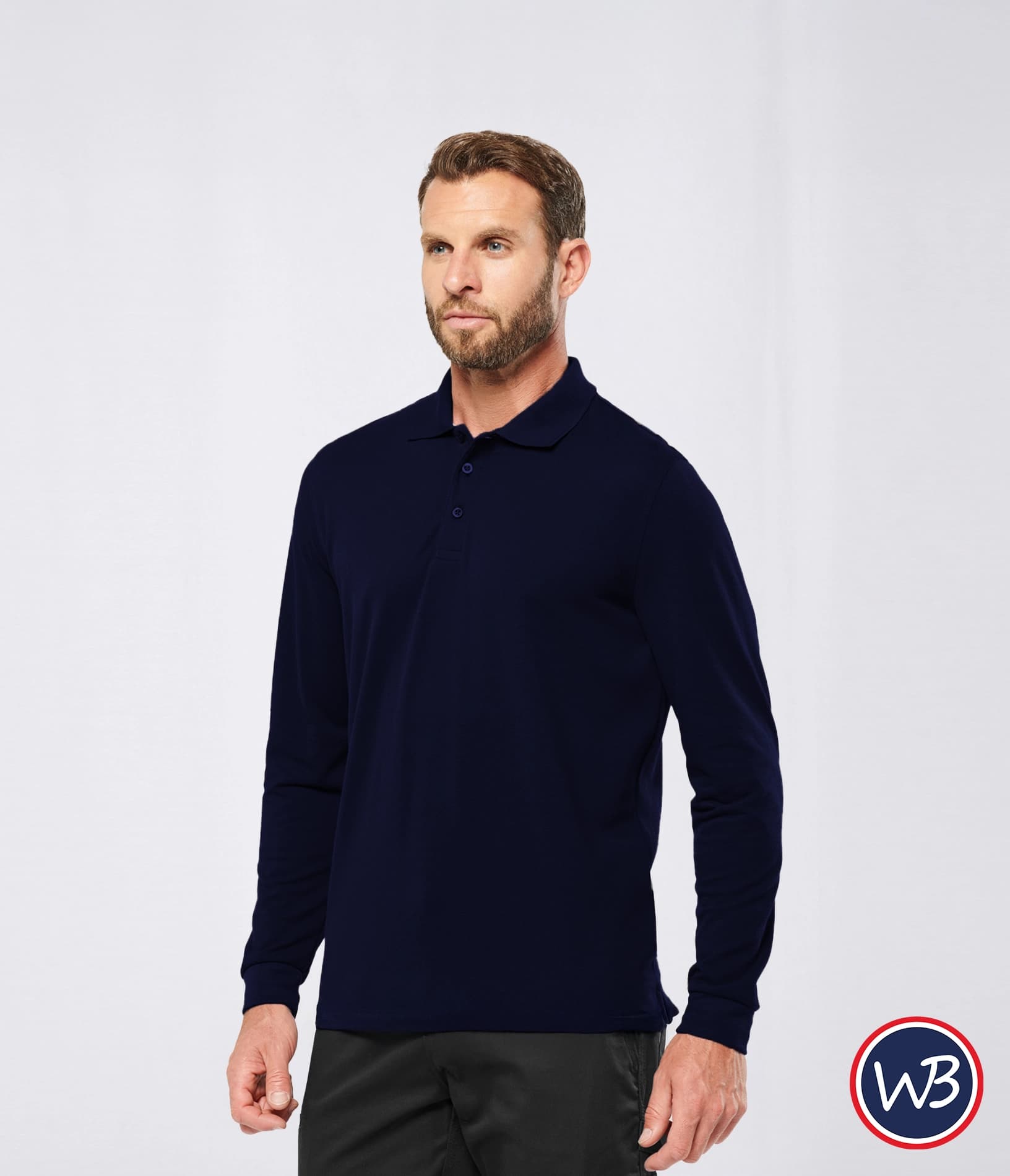Polo Homme manches longues - Kariban