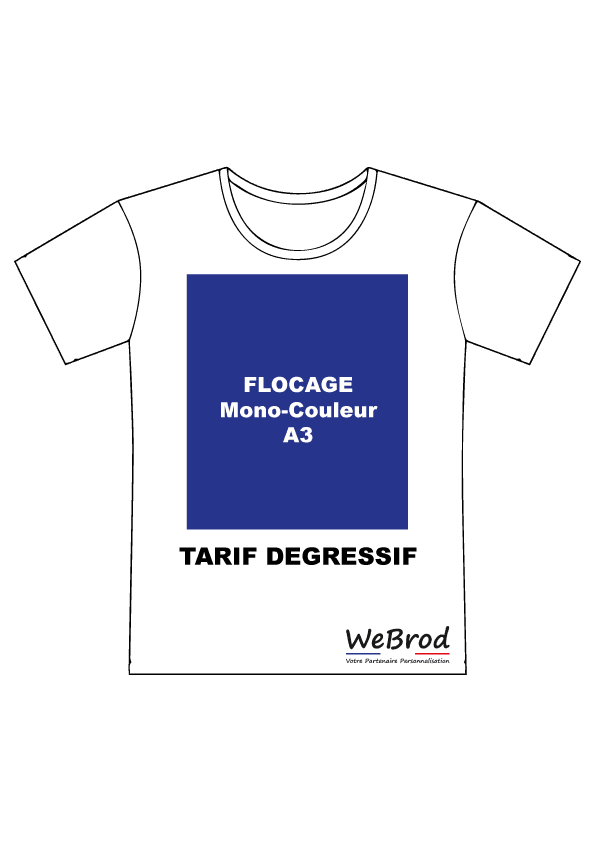 FLOCAGE LOGO Mono-Couleur A3