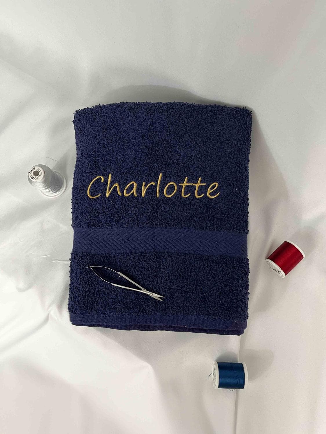 Drap Bain uni personnalisable  70X130