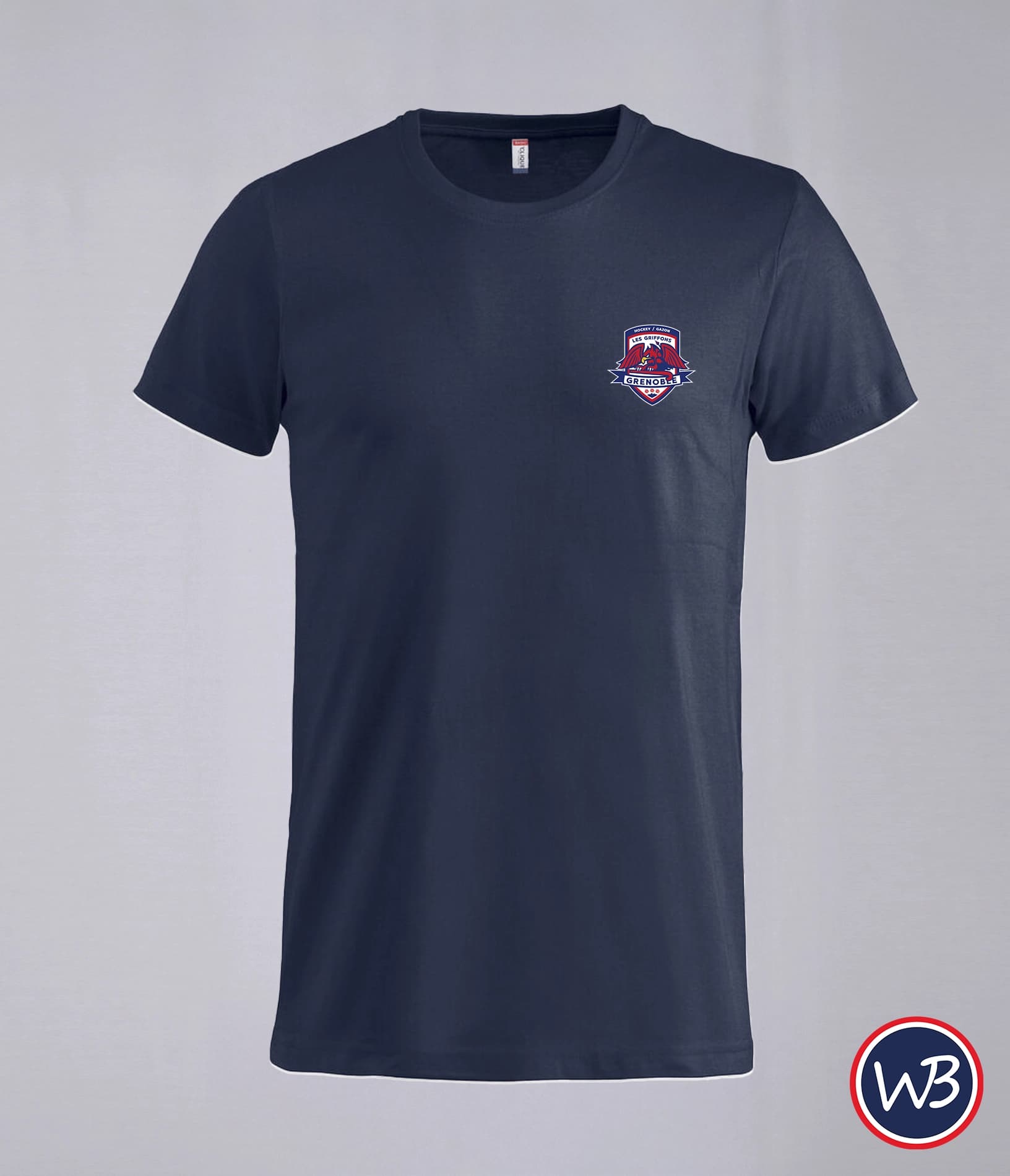 T shirt Bleu Les Griffons Grenoble