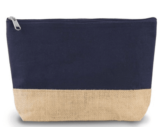 Pochette en toiles de coton et jute