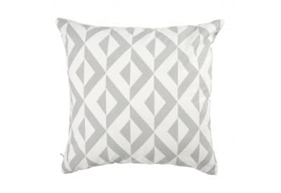 Coussin carré Losange gris & blanc