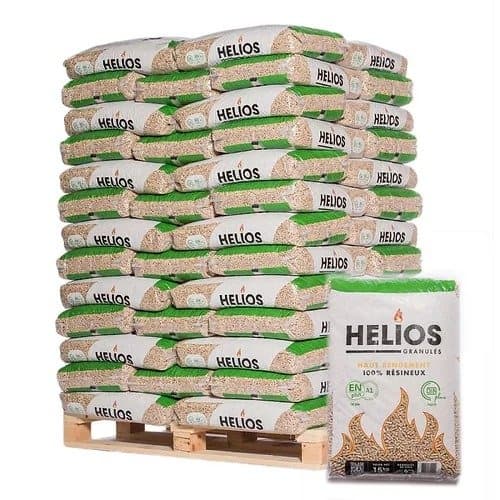Pellets Helios – Palette 65 sacs – Granulés performants & livraison rapide