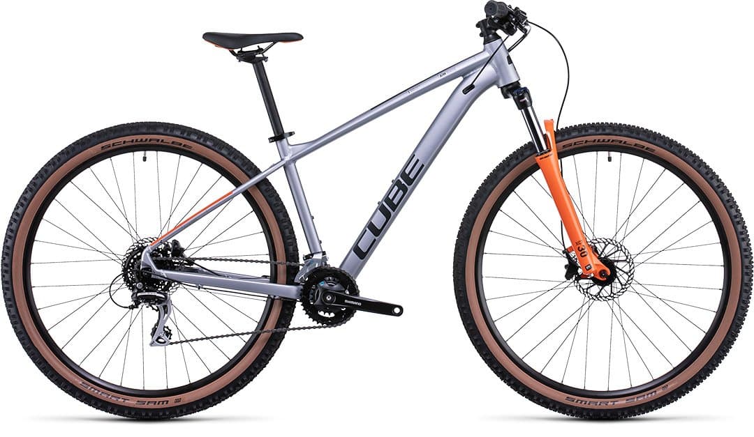 Cube Aim Race silber'n'orange - M