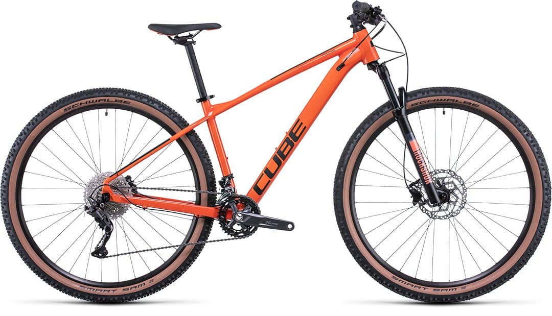 Würfel Achtung burntorange'n'black - S