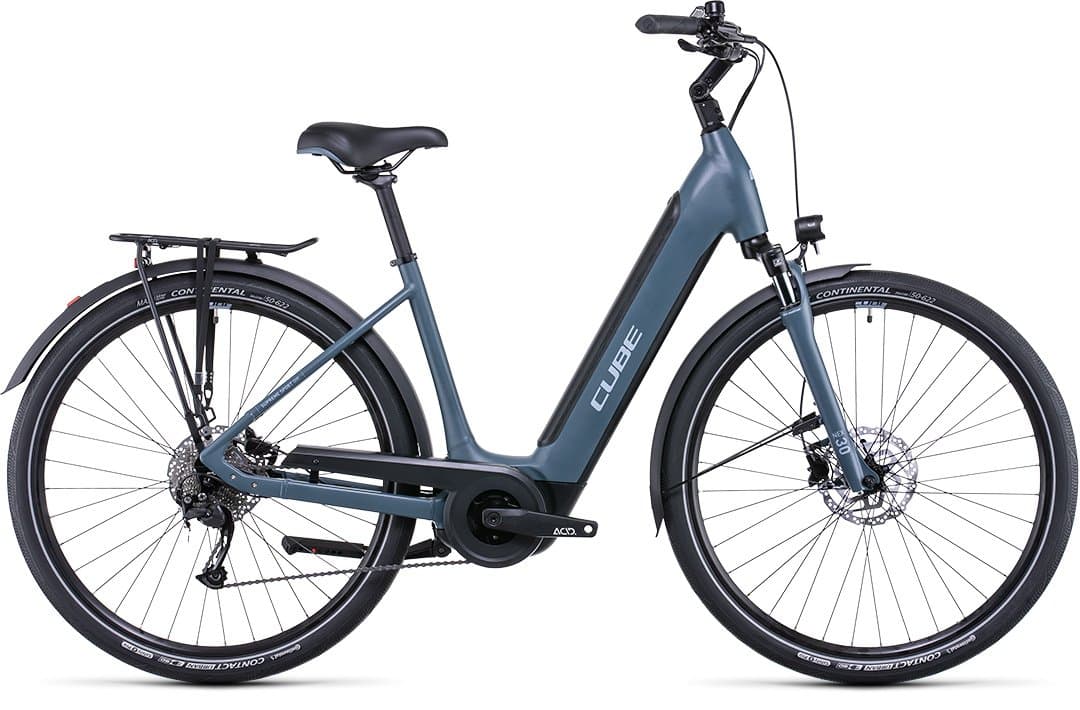 Cube Supreme Sport Hybrid ONE 500 grau-blau'n'blau - S