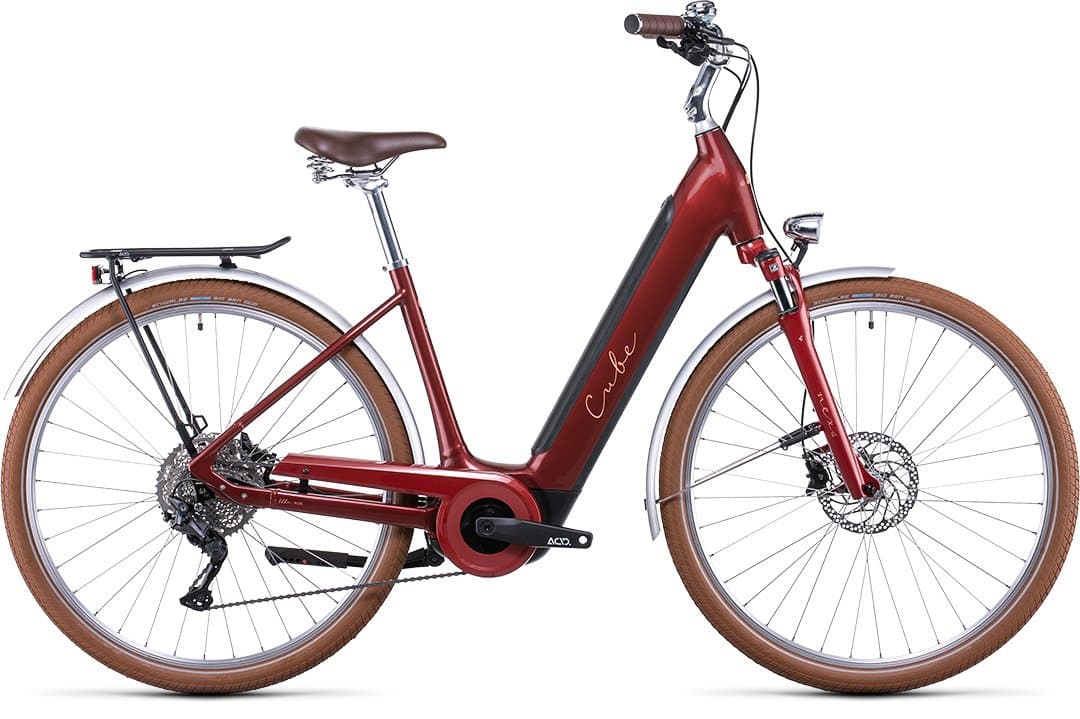 Cube Ella Ride Hybrid 500 kastanienbraun und lachsfarben - M