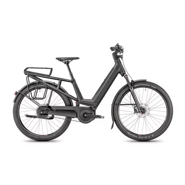 Vélo électrique Moustache J. on - Noir - porte-bagages suspendu - 500 Wh