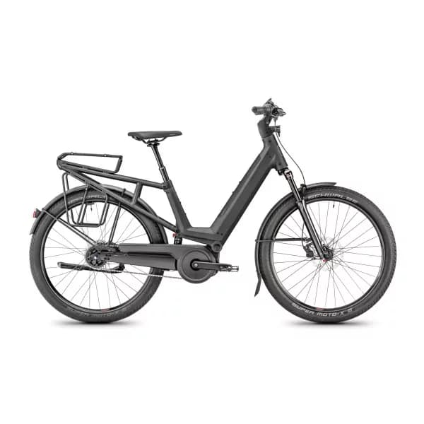 Vélo électrique Moustache J. on Nexus 2024 - Noir - porte-bagages suspendu - 500 Wh