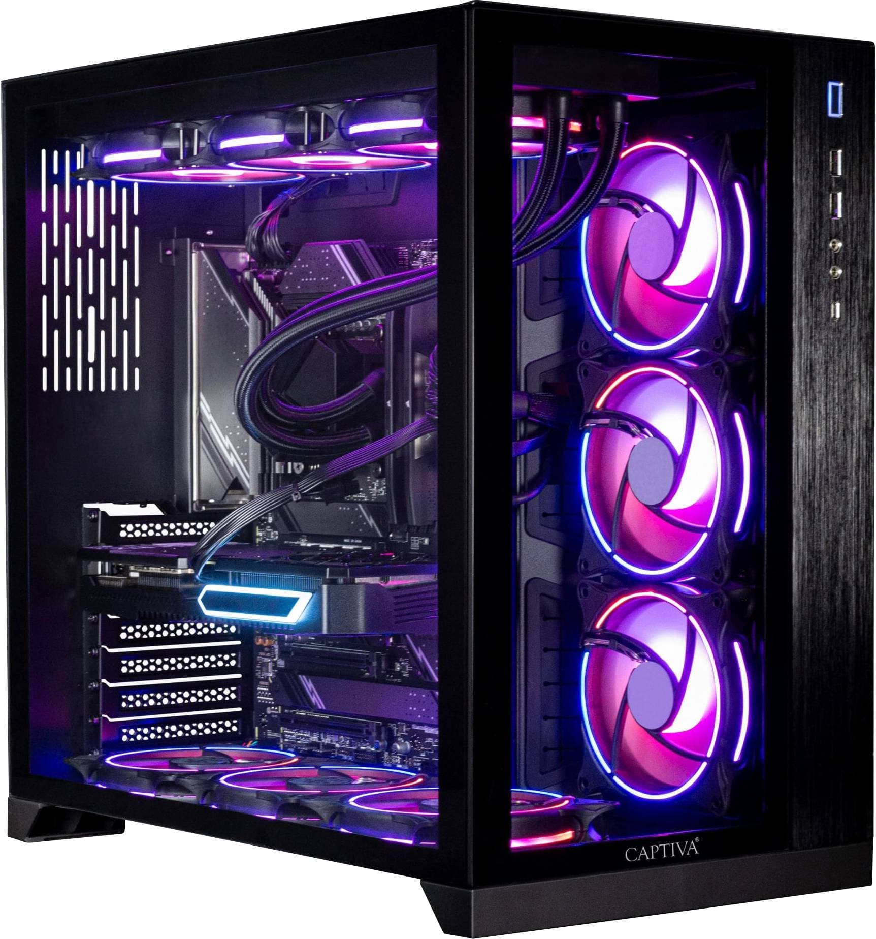 Captiva Gaming PC 89085 AMD Ryzen 7 9800X3D 16 GB RAM 2 TB SSD AMD AMD Radeon Graphics Nvidia NVIDIA GeForce RTX 5080 16