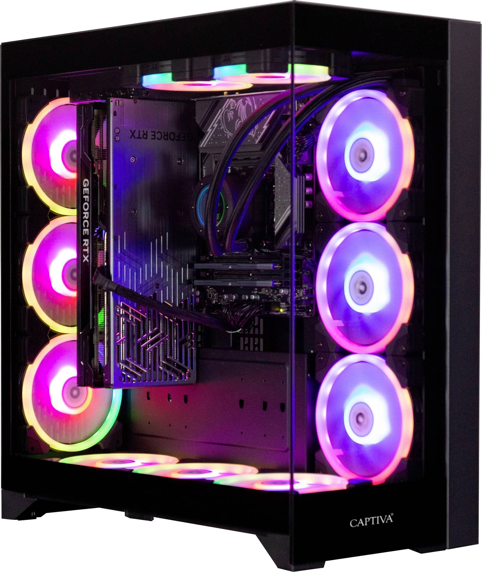 Captiva Gaming PC Ultimate Gaming R89-514 AMD Ryzen 7 9800X3D 64 GB RAM 2000 GB SSD AMD AMD Radeon Graphics Nvidia GeFor