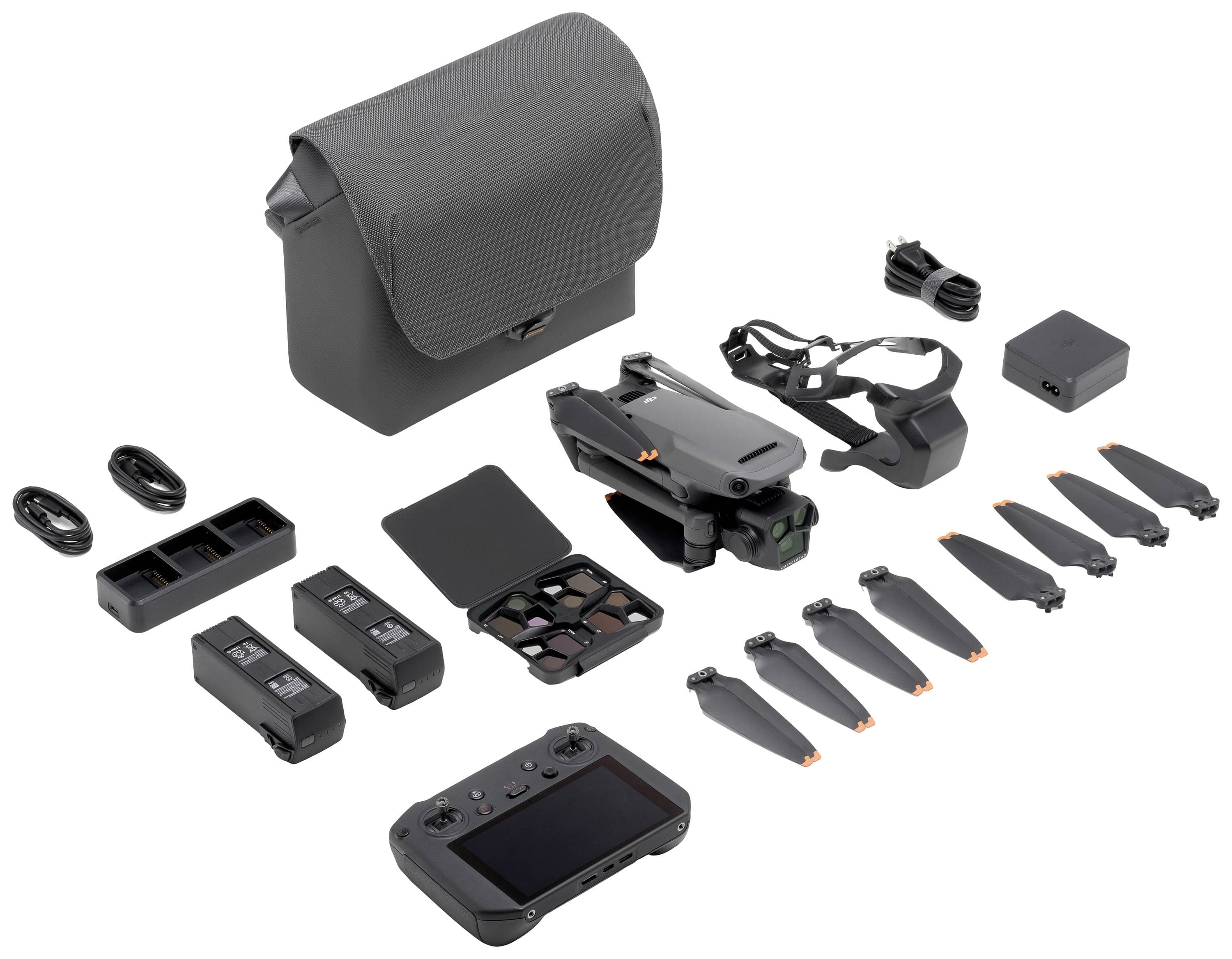 DJI Mavic 3 Pro Fly More Combo (DJI RC PRO) Quadrocopter 100% RtR Kameraflug, Profi Grau