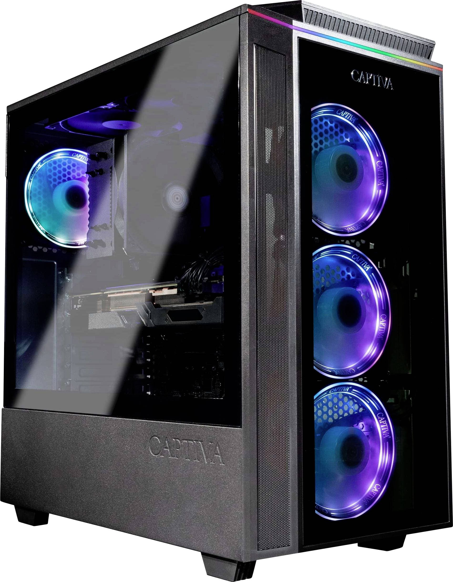 Captiva Gaming PC Highend Gaming R89-506 AMD Ryzen 7 7800X3D 64 GB RAM 2000 GB SSD AMD AMD Radeon Graphics Nvidia GeForc