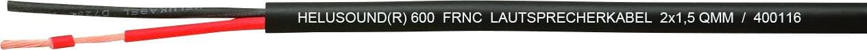 HELU 400118 Lautsprecherkabel 2 x 4 mm² Schwarz 500 m