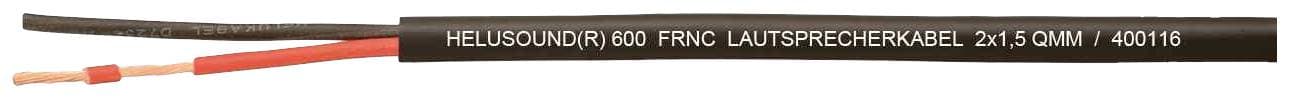 HELU 400122 Lautsprecherkabel 8 x 4 mm² Schwarz 500 m