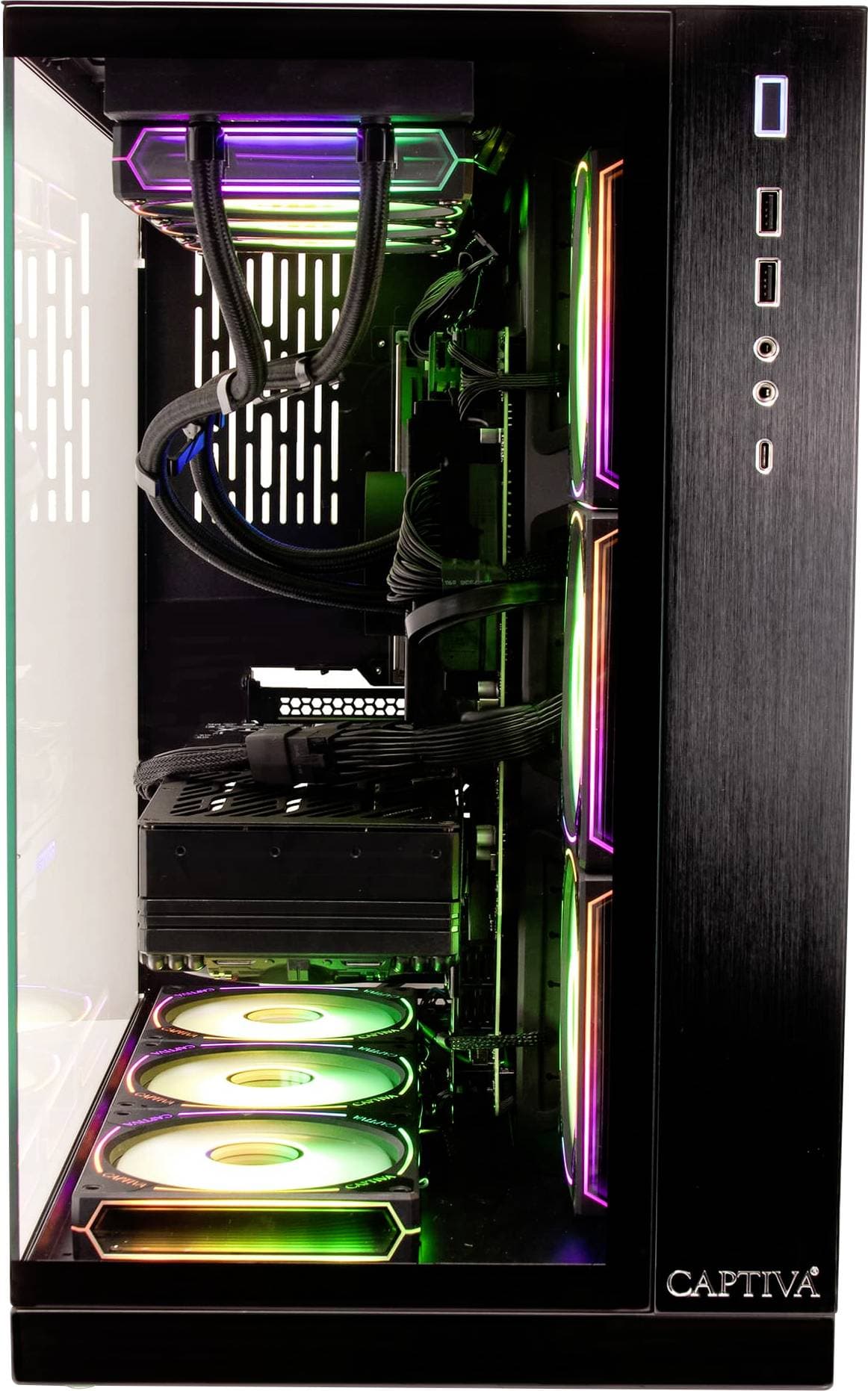 Captiva Gaming PC Highend Gaming I90-060 (i9-14 Intel® Core™ i9 i9-14900KF 32 GB RAM Nvidia GeForce RTX 5070 12 GB GDDR7