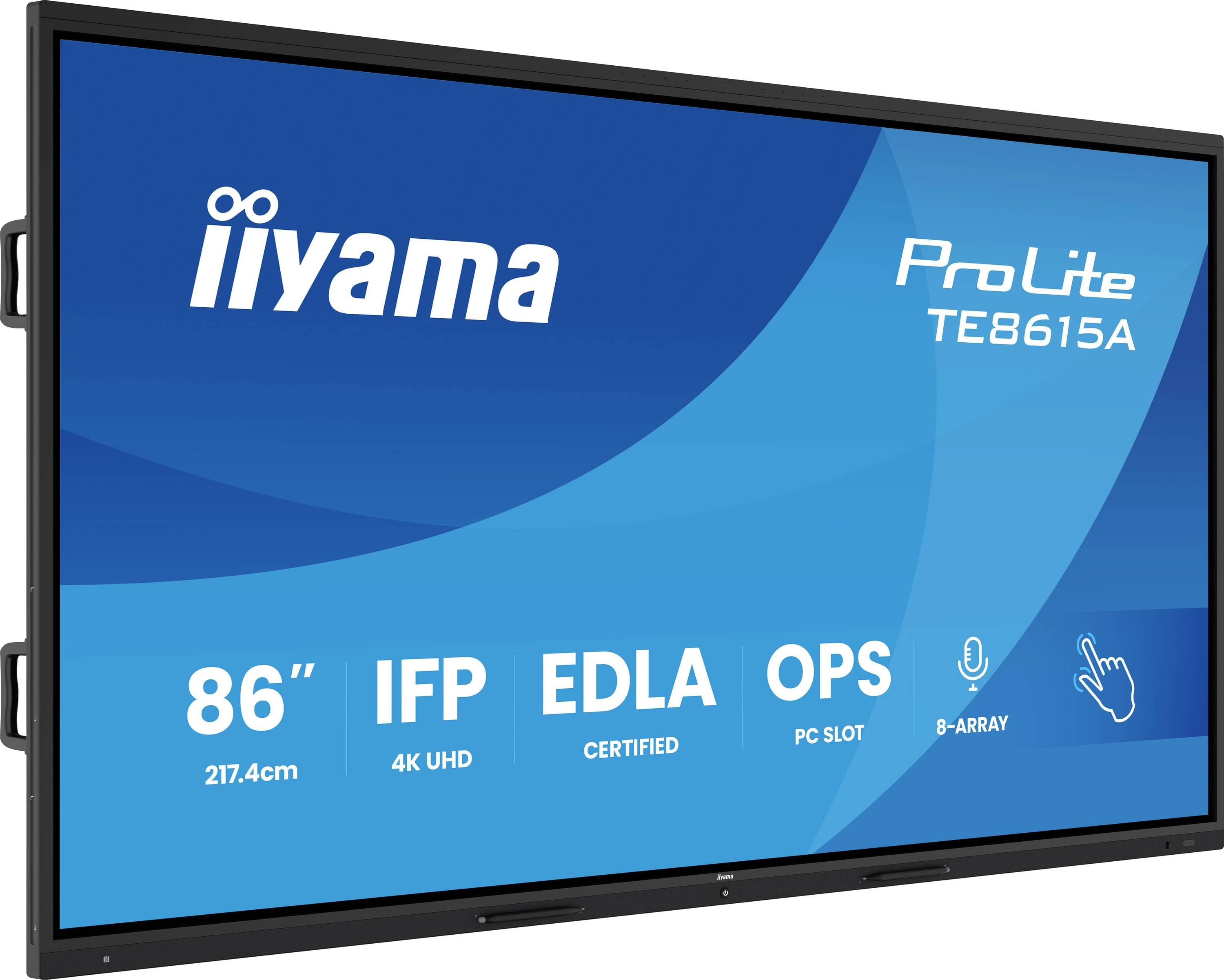 Iiyama Digital Signage Display EEK: G (A - G) 217.4 cm 85.6 Zoll 3840 x 2160 Pixel