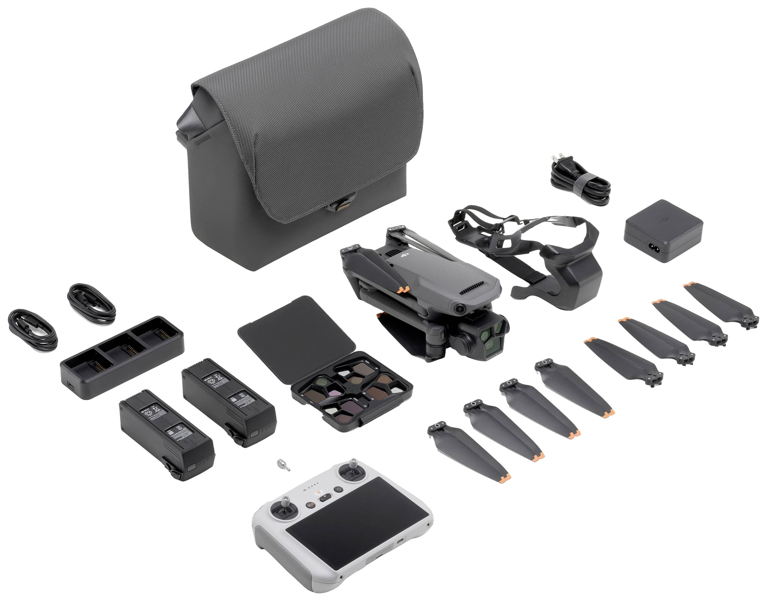 DJI Mavic 3 Pro Fly More Combo (DJI RC) Quadrocopter 100% RtR Kameraflug, Profi Grau