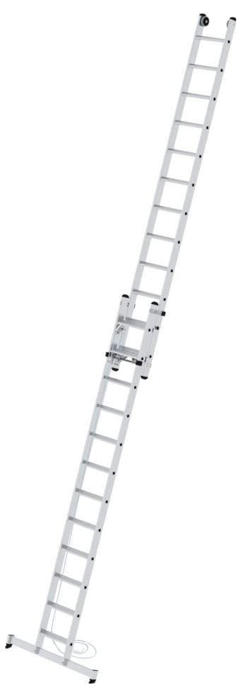 MUNK Günzburger Steigtechnik 040684 Aluminium Stufen-Seilzugleiter Arbeitshöhe (max.): 7.0 cm 23 kg