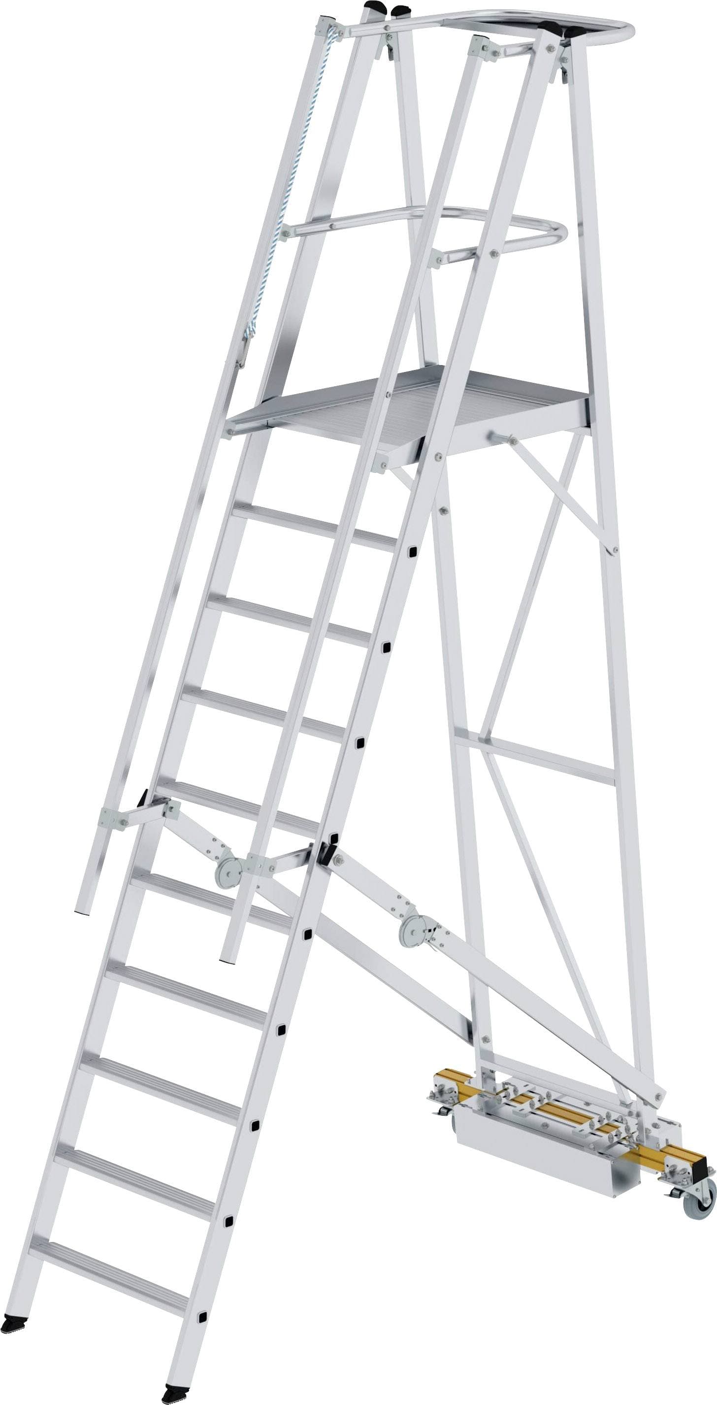MUNK Günzburger Steigtechnik 52710 Aluminium Plattformleiter Montage mit Werkzeug Arbeitshöhe (max.): 4.3 m