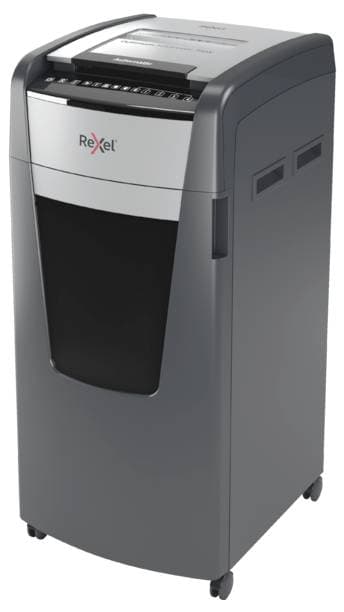 Rexel Optimum AutoFeed+ 750X Aktenvernichter 750 Blatt Mikroschnitt 4 x 30 mm P-4 140 l Vernichtet auch Büroklammern, He