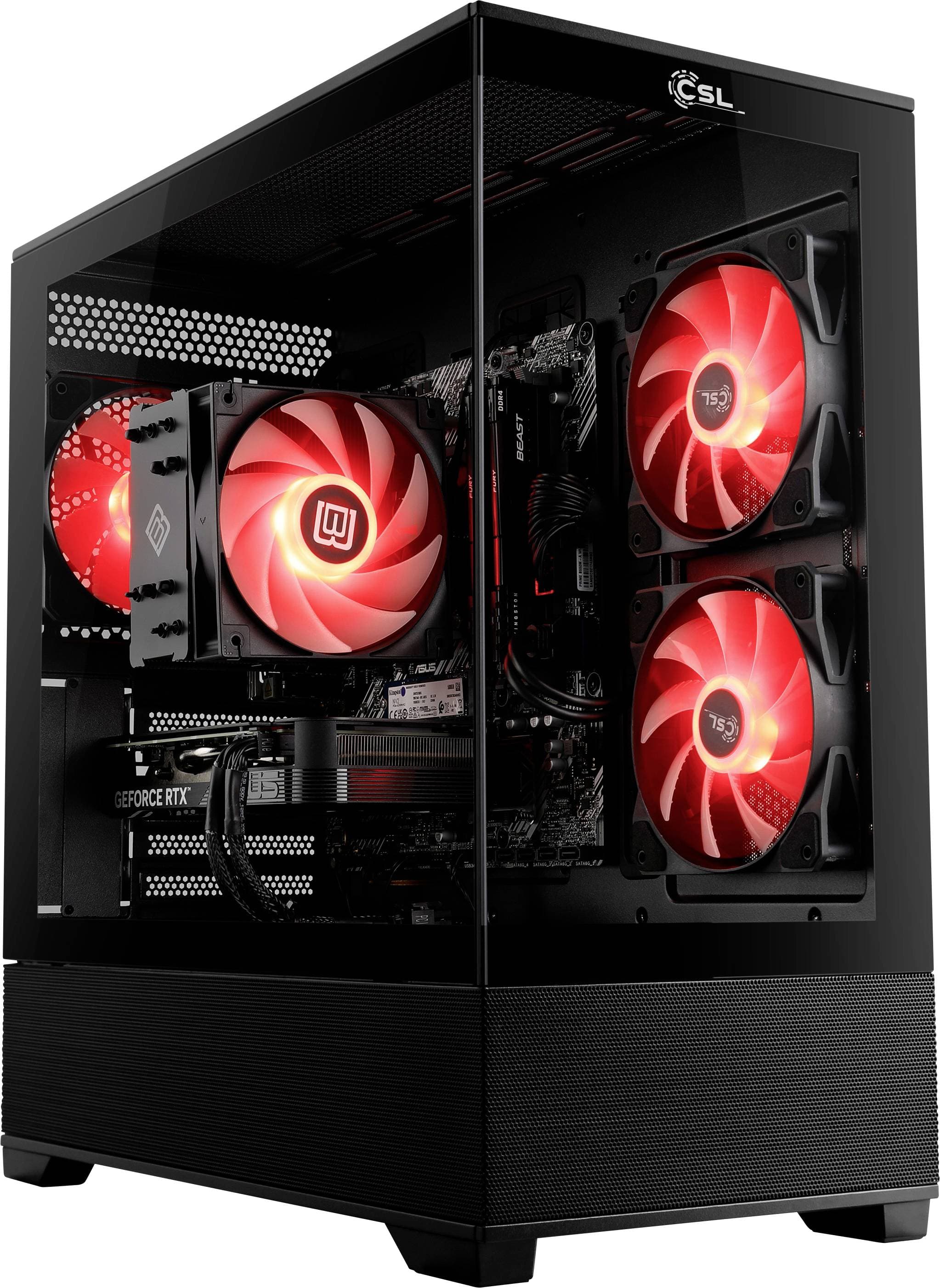 CSL Computer Gaming PC Gaming PC M11960H Intel® Core™ Ultra 7 265KF 5.5 GHz 32 GB RAM 2000 GB SSD Nvidia GeForce RTX™ 50
