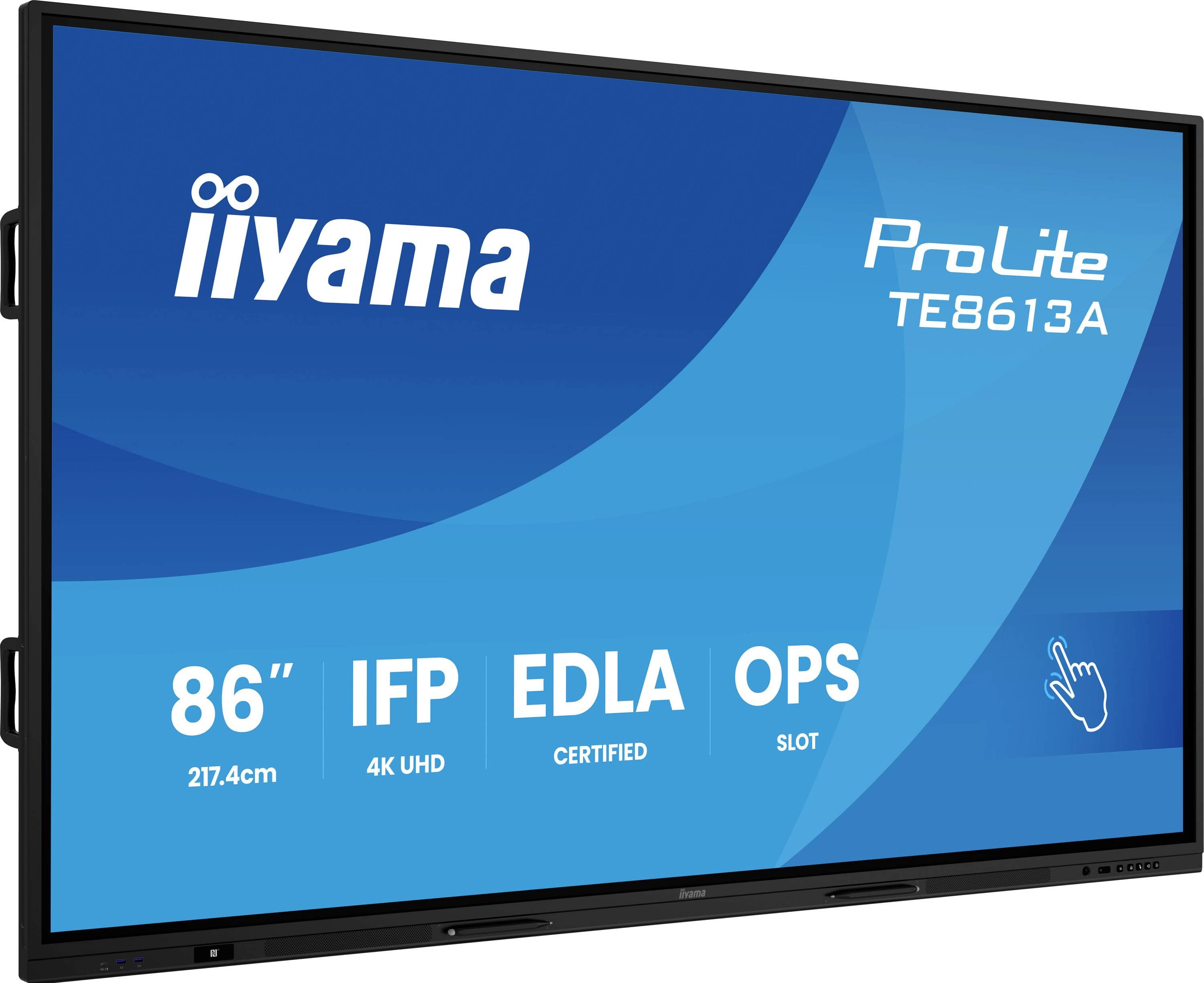 Iiyama Digital Signage Display EEK: G (A - G) 217.4 cm 85.6 Zoll 3840 x 2160 Pixel