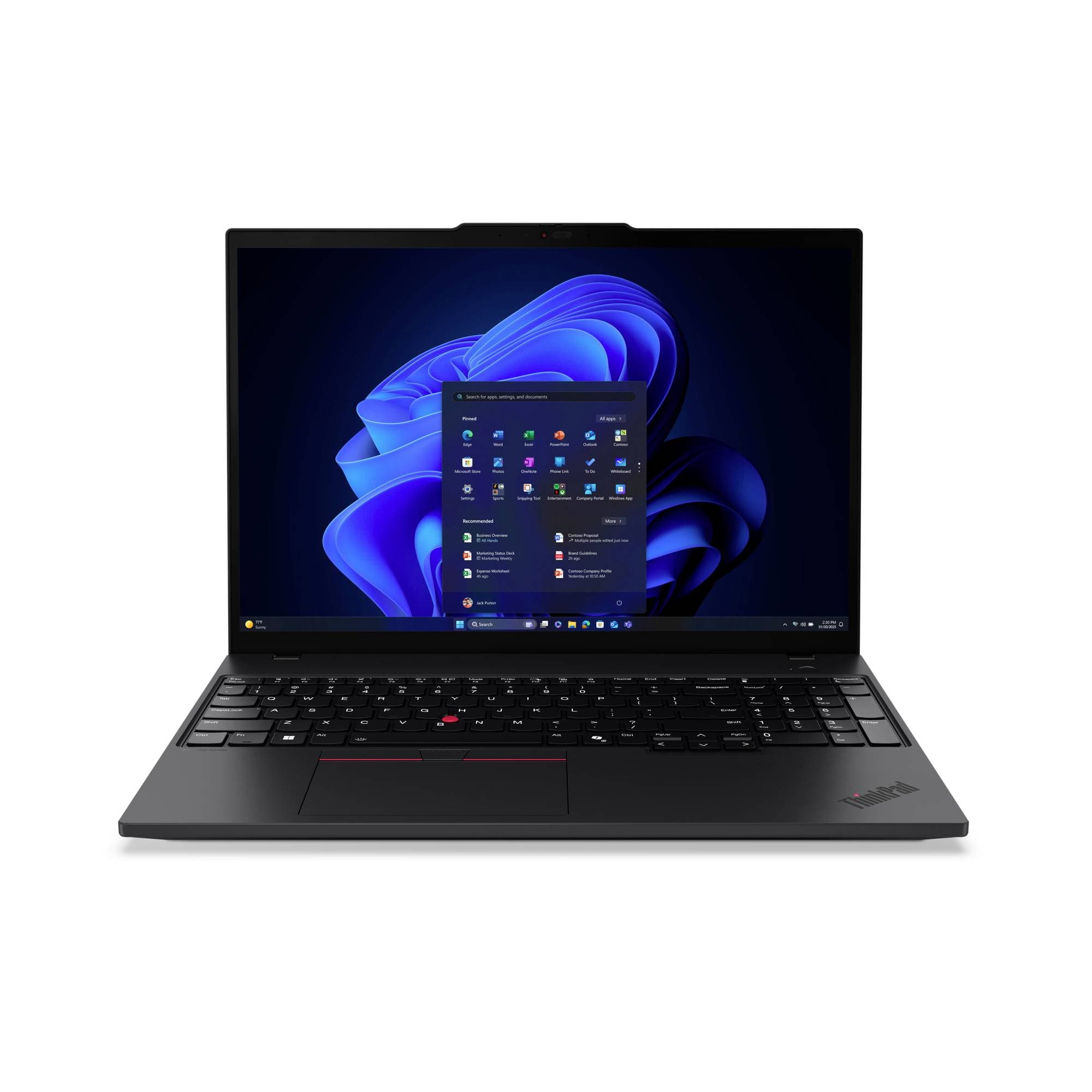 Lenovo Notebook ThinkPad T16 Gen 4 40.6 cm (16 Zoll) WUXGA Intel® Core™ Ultra 5 228V 32 GB RAM 1 TB SSD Deutsch, QWERTZ