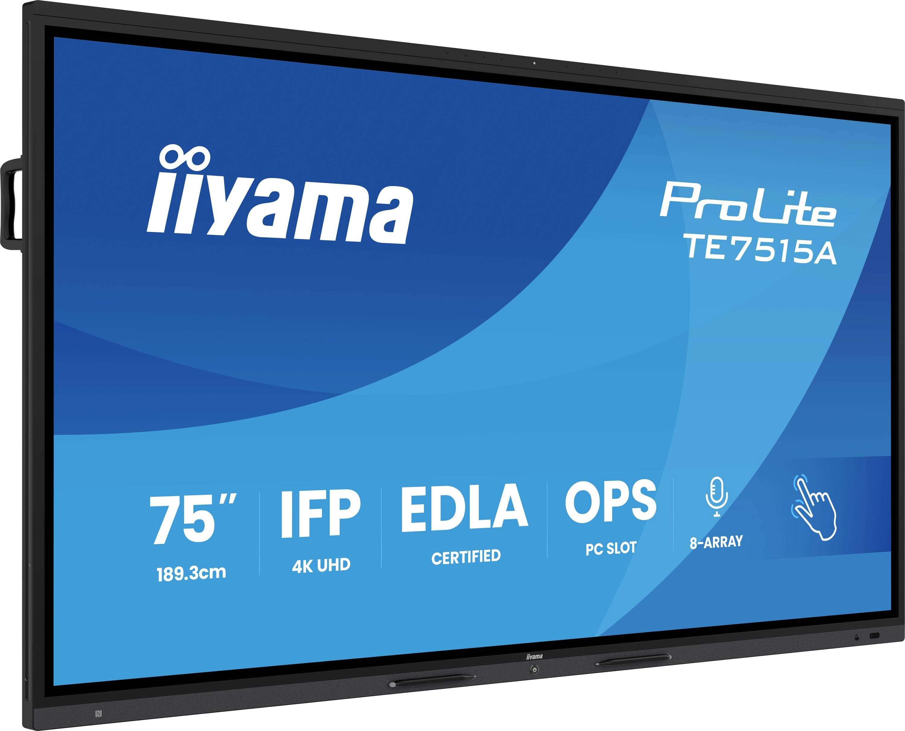 Iiyama Digital Signage Display EEK: G (A - G) 189.3 cm 75 Zoll 3840 x 2160 Pixel