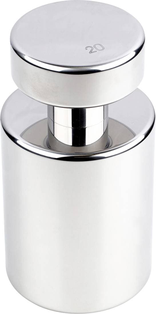 Kern 327-15 Einzelgewicht, OIML-Klasse F1, 20 kg, Knopf, Edelstahl poliert