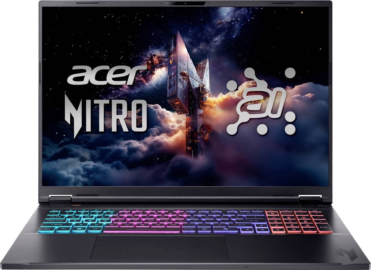 Acer Gaming Notebook Nitro 18 AI 45.7 cm (18 Zoll) WQXGA AMD Ryzen AI 7 350 16 GB RAM 1000 GB SSD Deutsch, QWERTZ NVIDIA