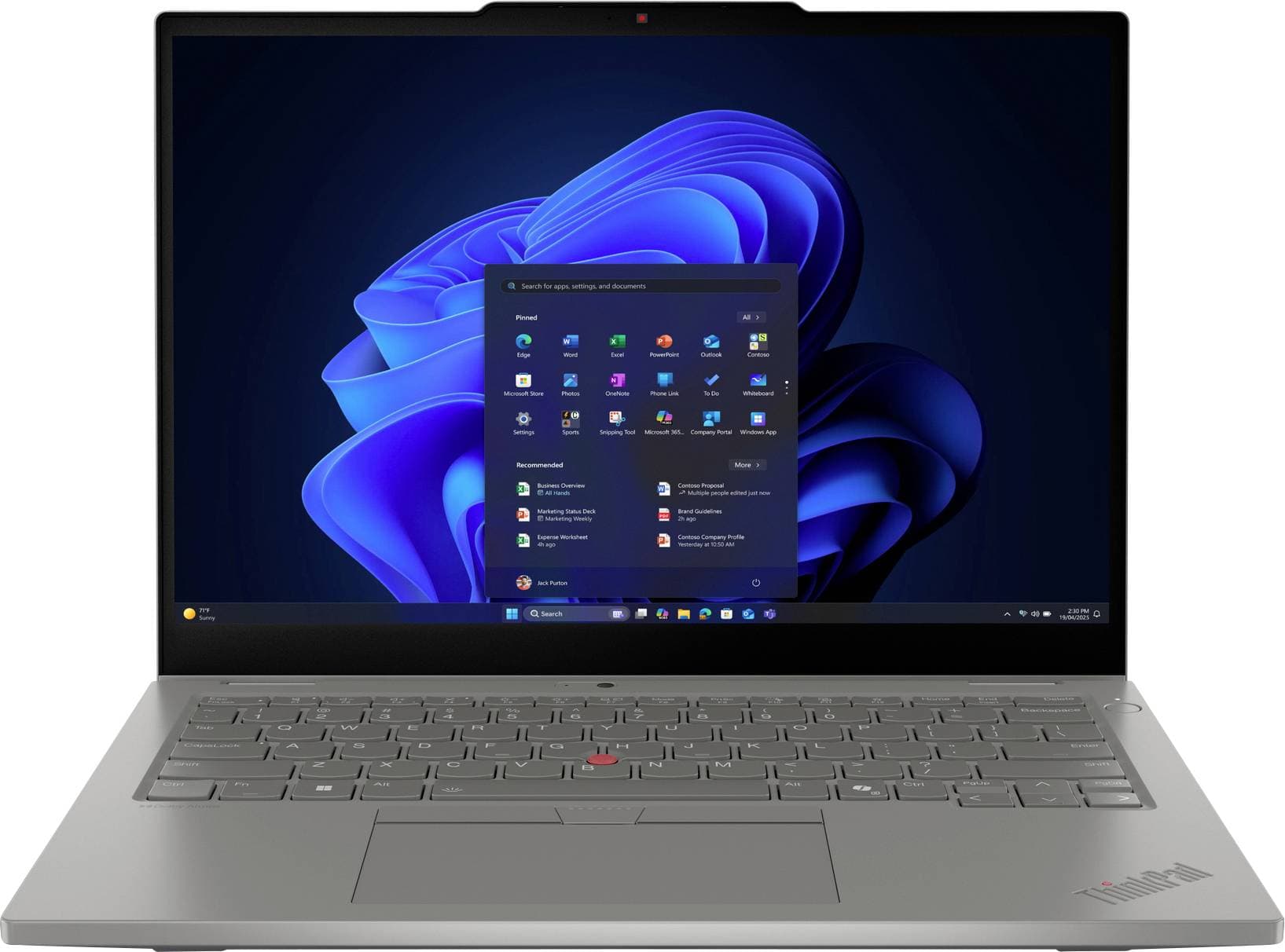Lenovo 2-in-1 Notebook / Tablet ThinkPad L 33.8 cm (13.3 Zoll) WUXGA AMD Ryzen 7 250 32 GB RAM 1 TB SSD Deutsch, QWERTZ