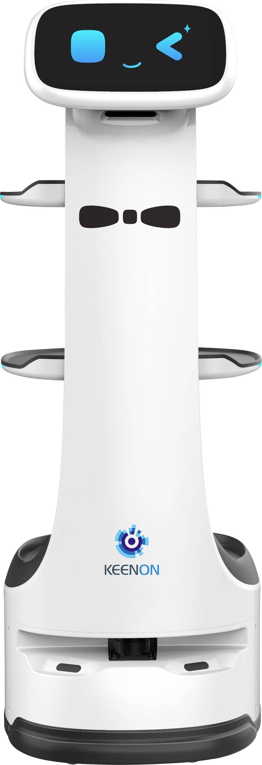 KEENON DINERBOT T8 LS Gastronomie Service Weiß App gesteuert, inkl. Ladegerät, Sprachgesteuert