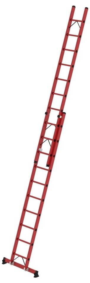 MUNK Günzburger Steigtechnik 036630 GFK Sprossen-Schiebeleiter Arbeitshöhe (max.): 6.3 cm 19.9