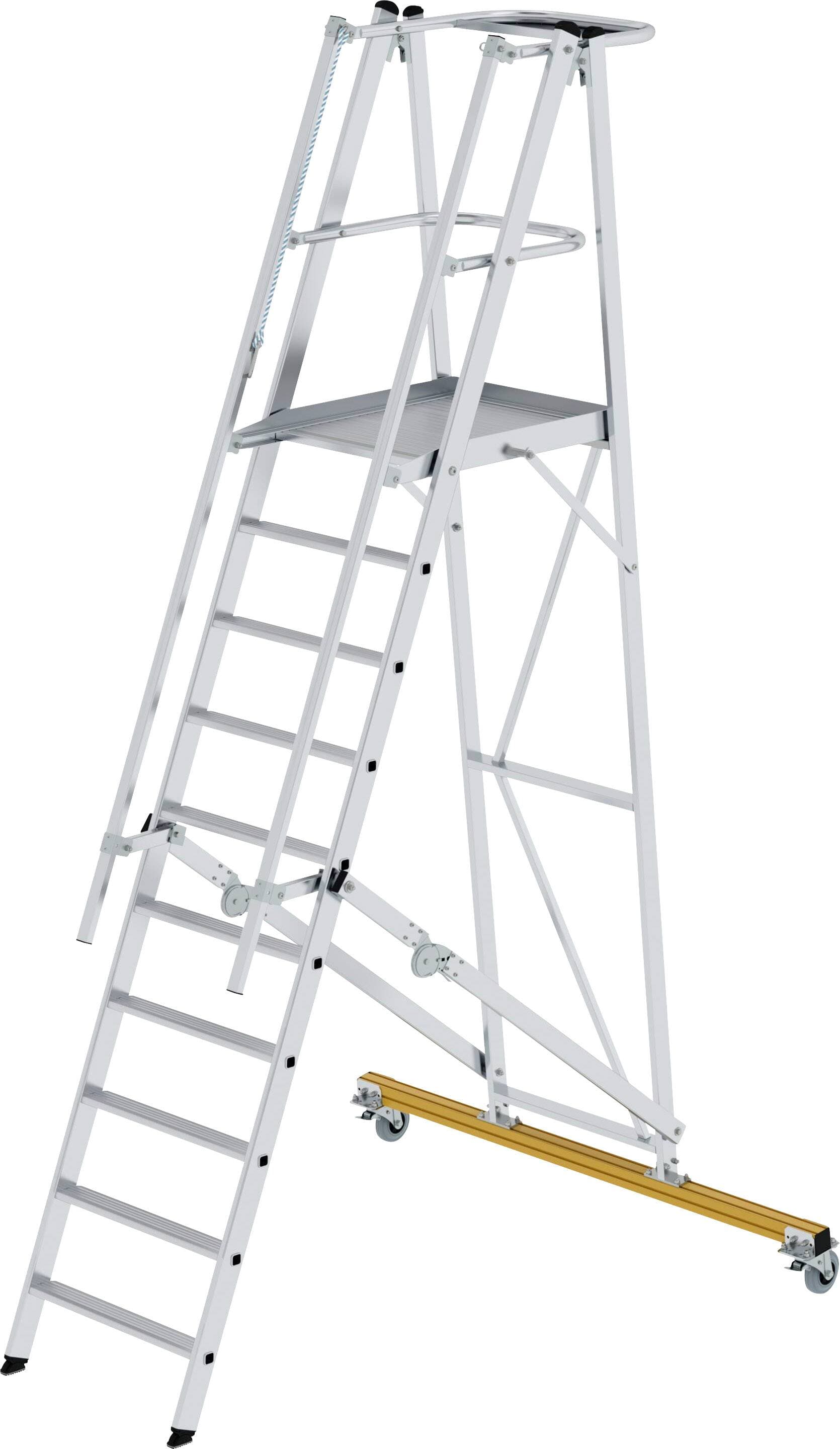MUNK Günzburger Steigtechnik 52310 Aluminium Plattformleiter Montage mit Werkzeug Arbeitshöhe (max.): 4.3 m 49 kg