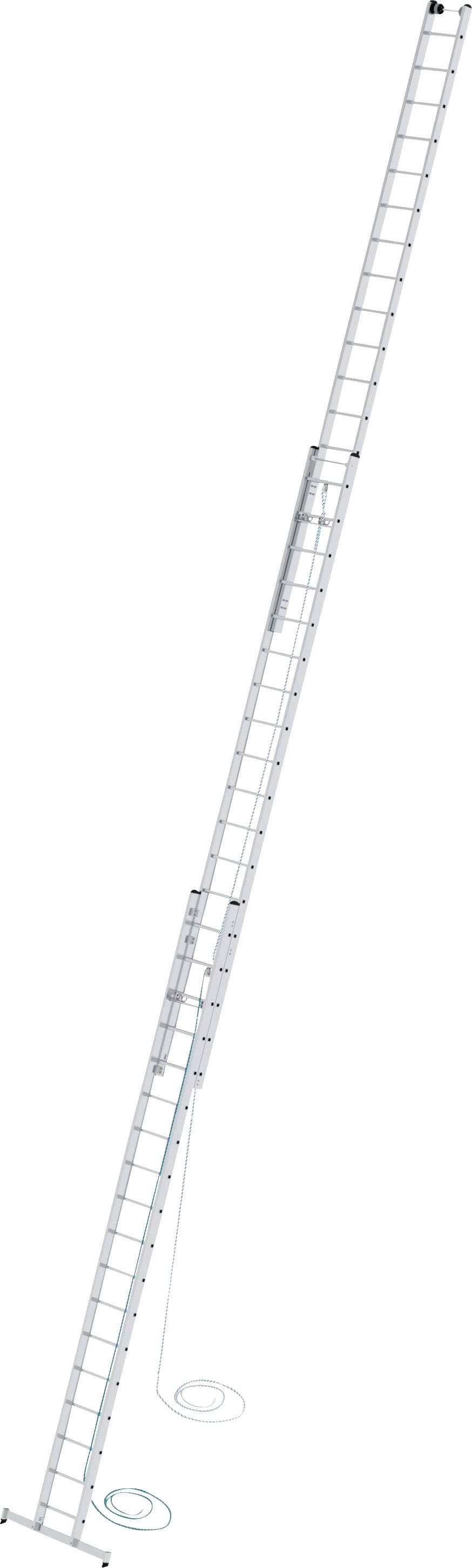 MUNK Günzburger Steigtechnik 22418 Aluminium Seilzugleiter Montage mit Werkzeug Arbeitshöhe (max.): 13.6 m