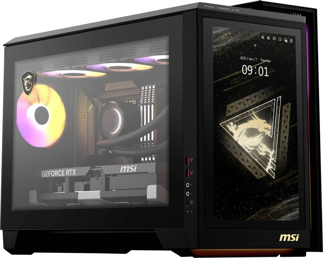 MSI Gaming PC MEG Vision X AI 2NVV7-009AT Intel® Core™ Ultra 9 (Series 2) 265 K 5.5 GHz 32 GB RAM 2 TB SSD Nvidia GeForc