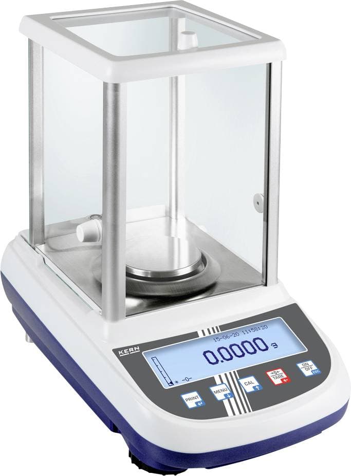 Kern ALJ 250-4A Analysewaage Wägebereich (max.) 250 g Ablesbarkeit 0.0001 g über Steckernetzteil Silber