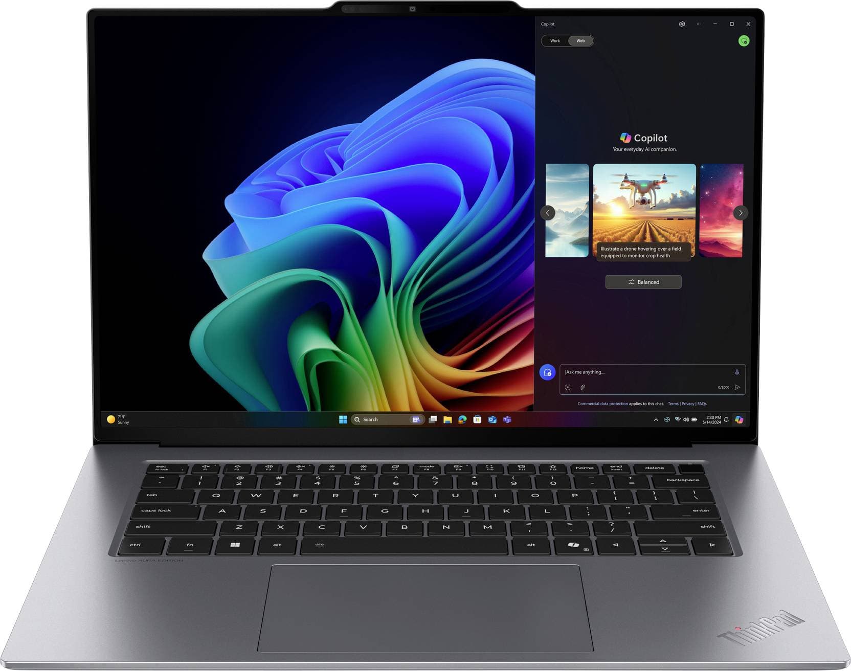 Lenovo Notebook ThinkPad X9-15 Gen 1 38.9 cm (15.3 Zoll) 2.8K Intel® Core™ Ultra 5 228V 32 GB RAM 512 GB SSD Deutsch, QW