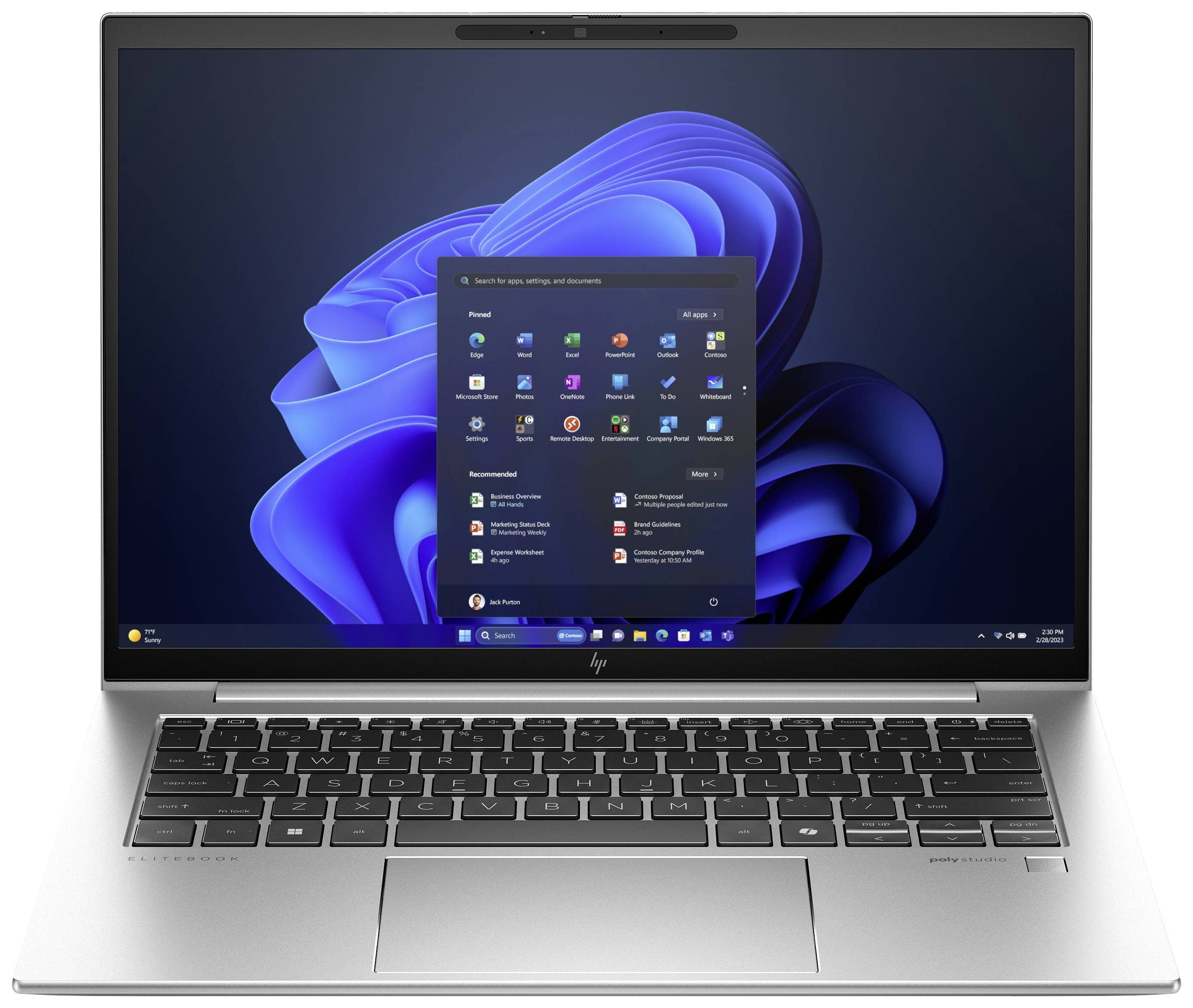 HP Notebook 35.6 cm (14 Zoll) Full-HD+ AMD Ryzen 5 8540U 16 GB RAM 512 GB SSD Deutsch, QWERTZ AMD Radeon 740M Silber A26